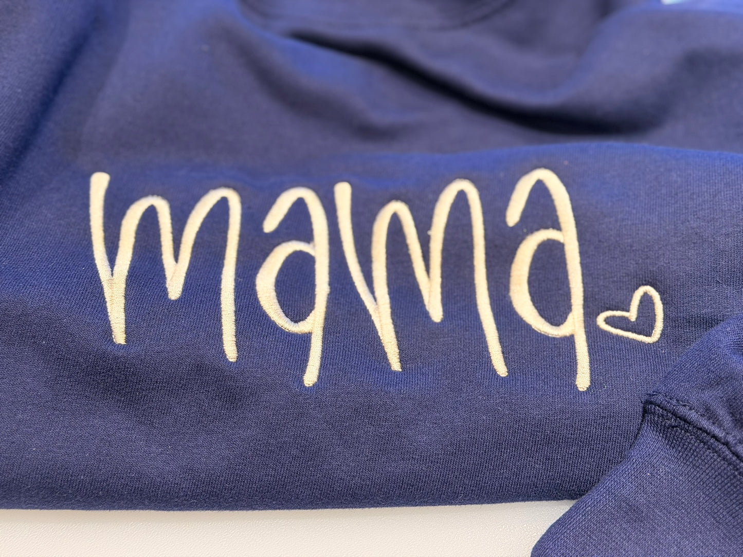 Embroidered Mama Sweatshirt - Minimalist Mum Crewneck - New Mom Gift - The "Mama" Embroidered Crewneck – Timeless Comfort