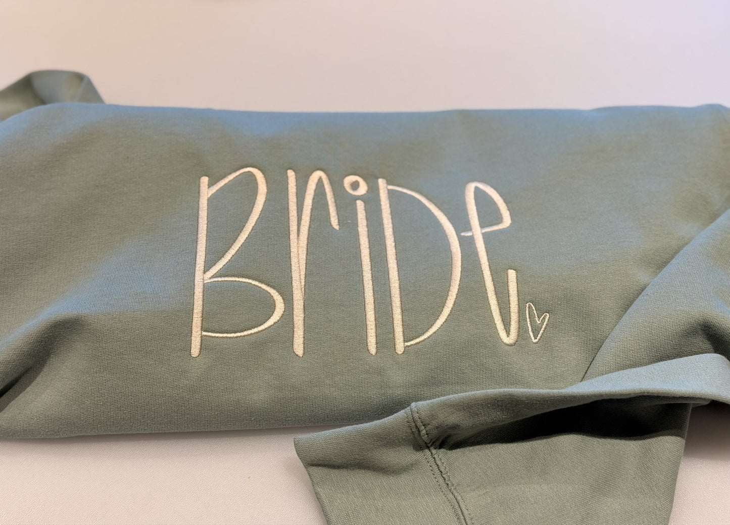 Embroidered Bride Sweatshirt, Minimalist Bridal Shower Gift, Personalised Wifey Jumper, Engagement Gift for Her, Bachelorette Party Top