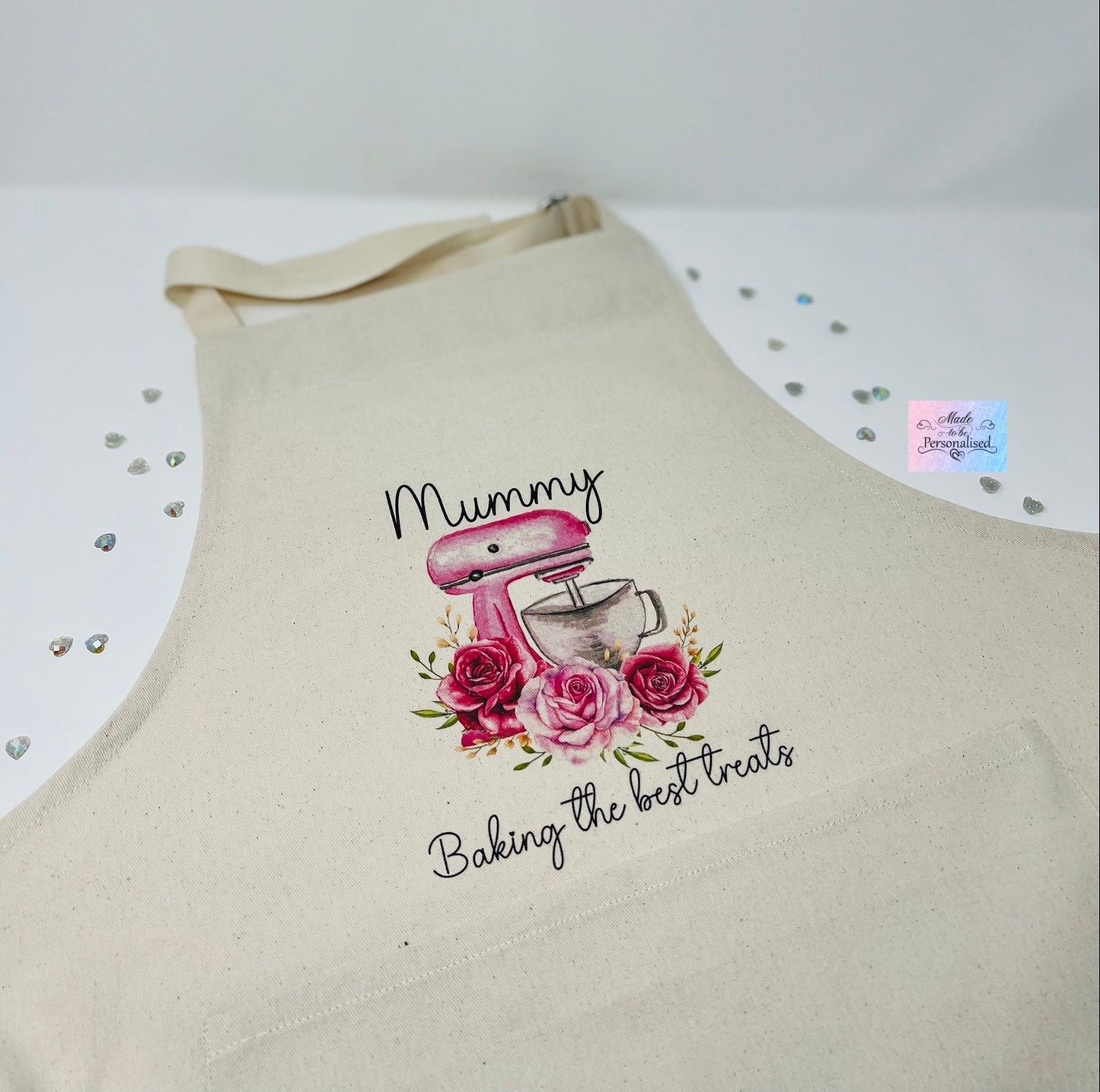 Apron, Flowers & Pink mixer