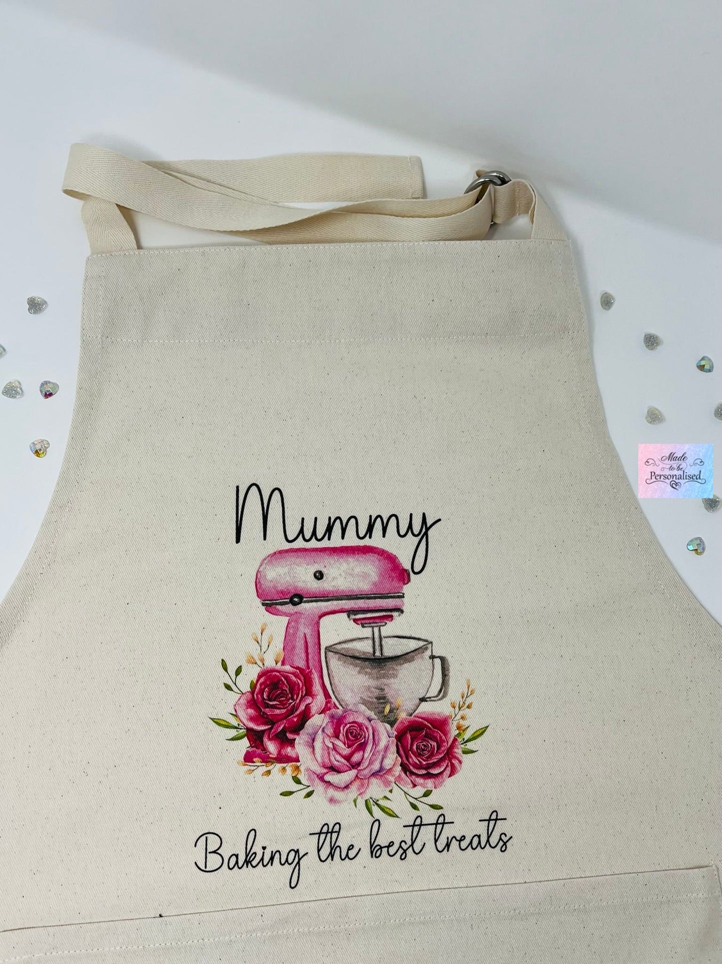 Apron, Flowers & Pink mixer