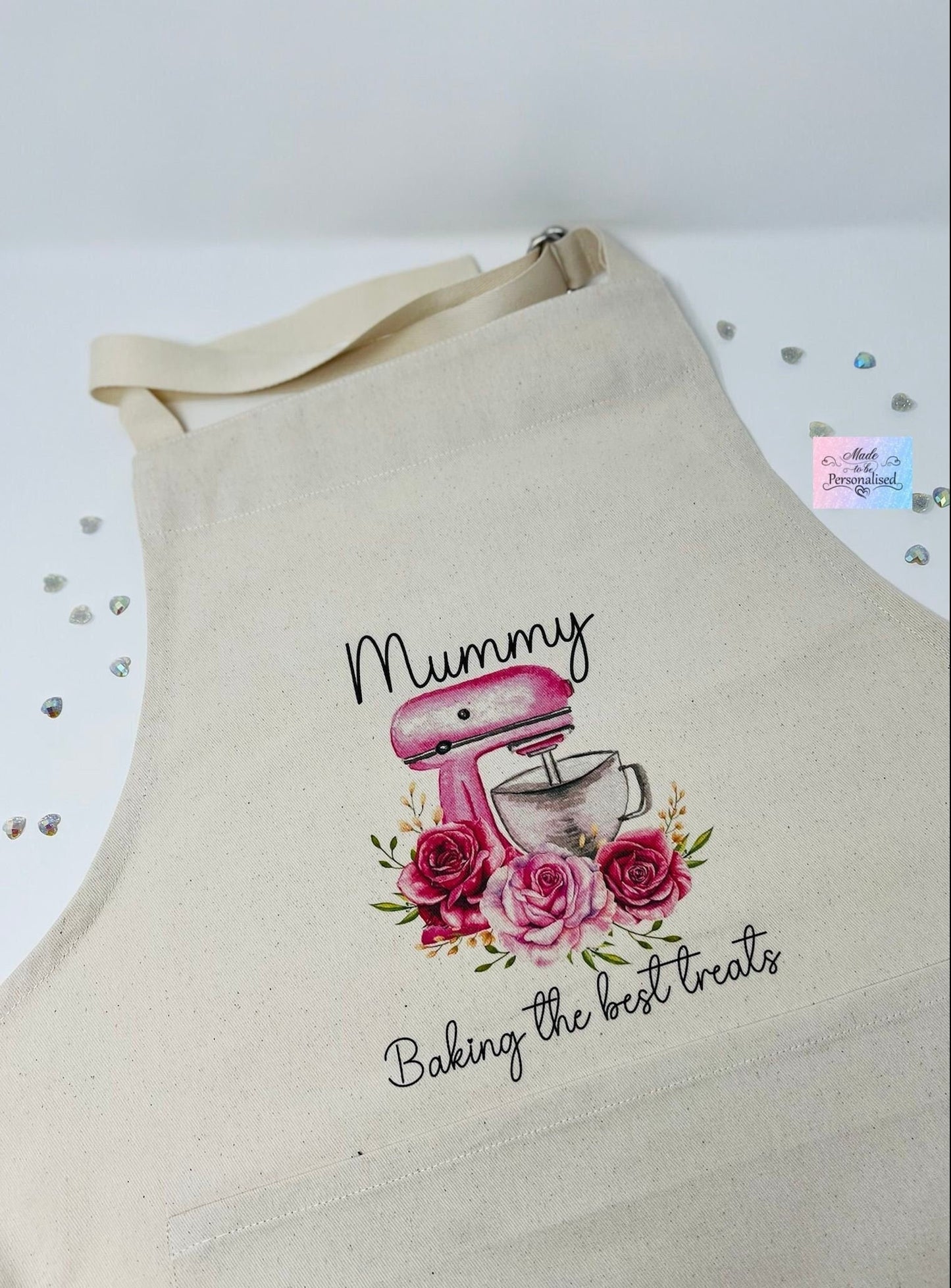 Apron, Flowers & Pink mixer