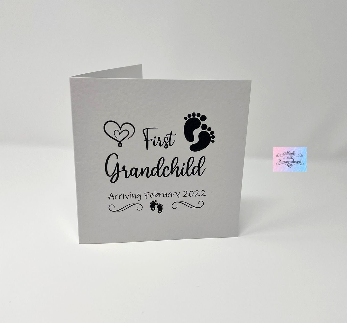 Card, pregnancy announcement, First Grandchild