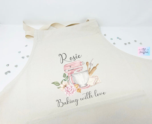Adult apron, Light pink mixer