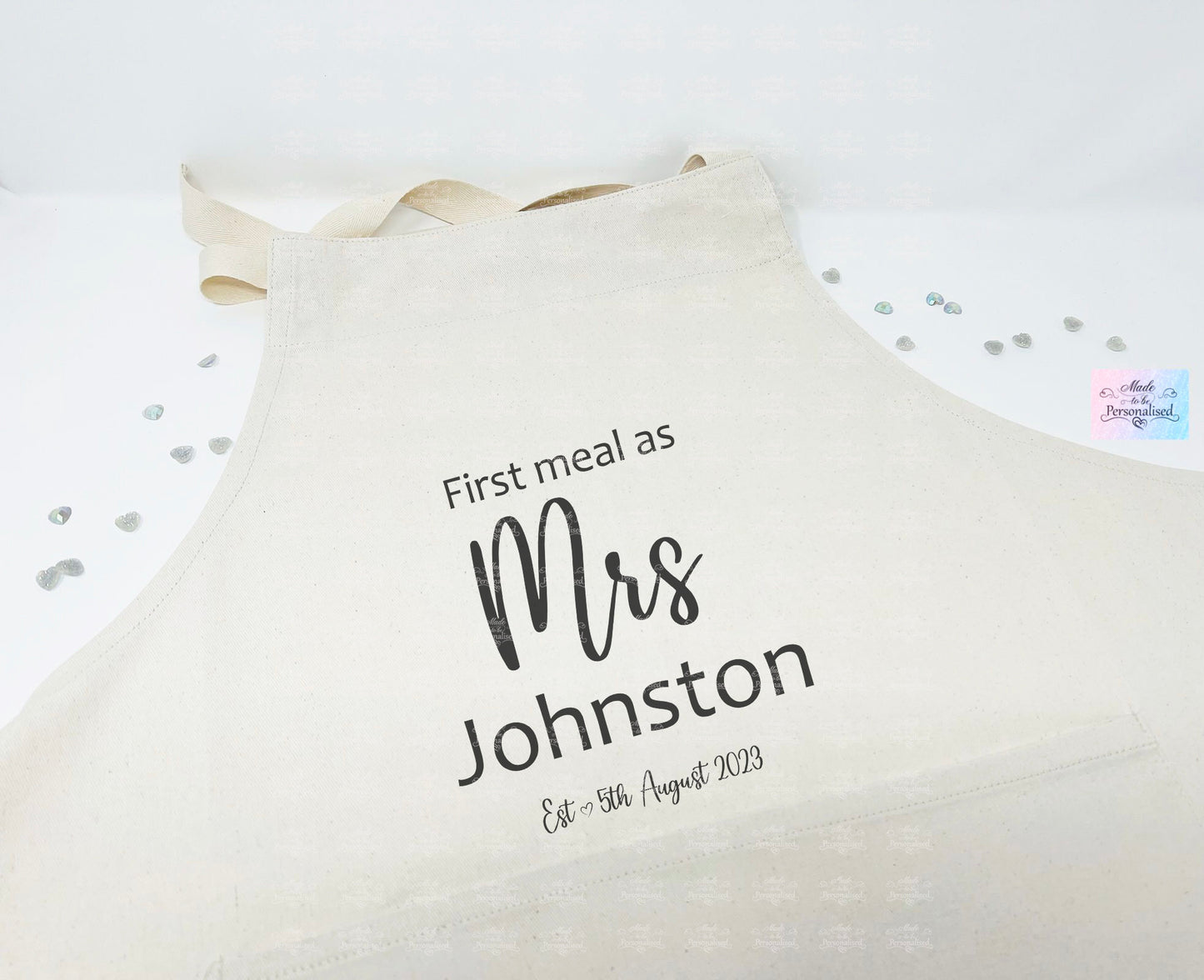 Wedding Apron, First meal as Mrs...